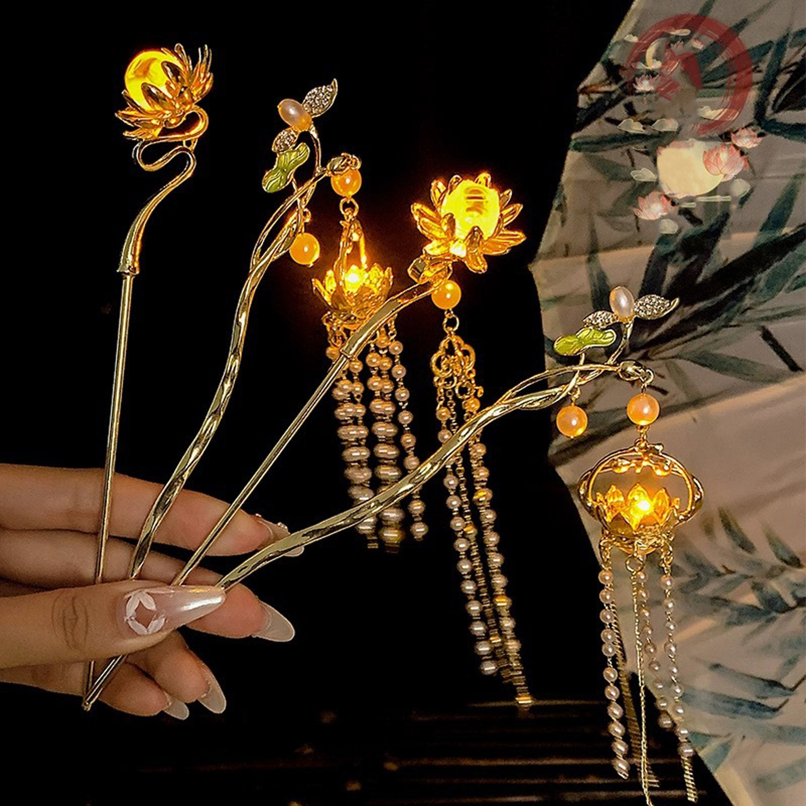Tech Accessories Women - Luminous Flower Hairpin For Women Creative