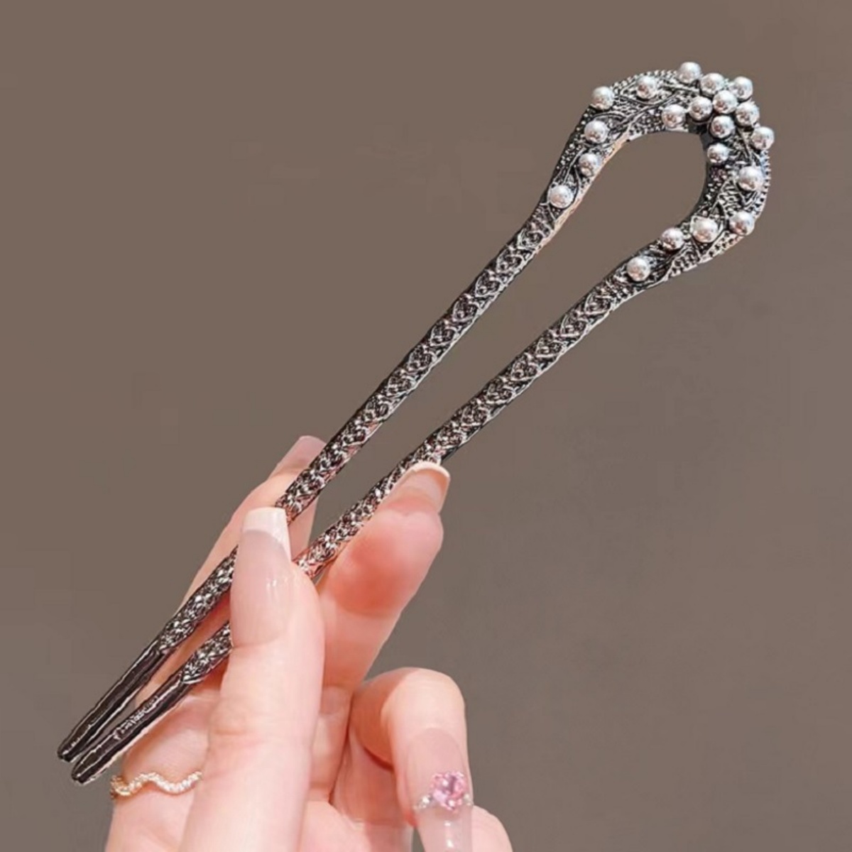 Tech Accessories Women - New Pearl U Shaped Hairpin For