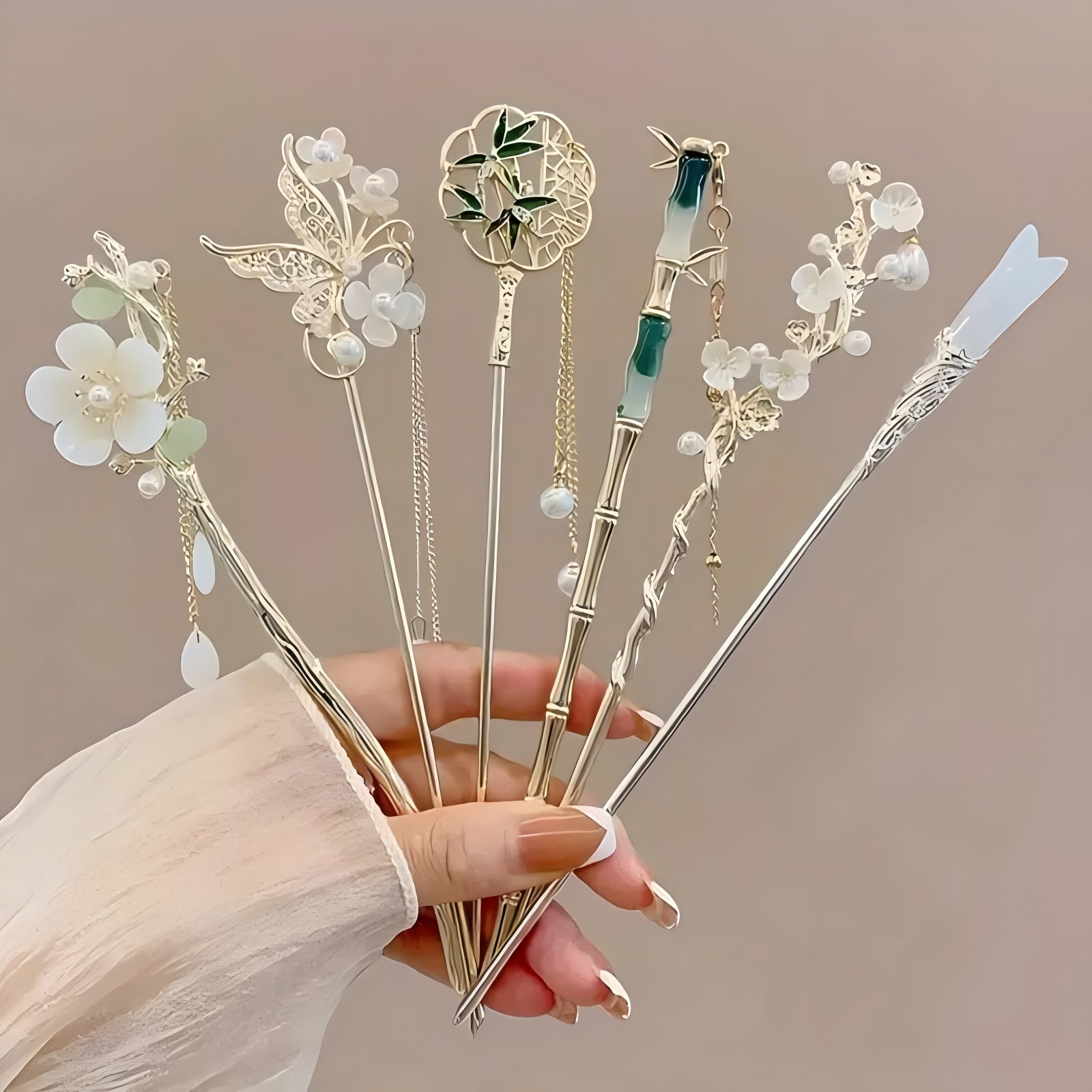 Tech Accessories Women - 1/6pcs Elegant Chinese Style Tassel Hair