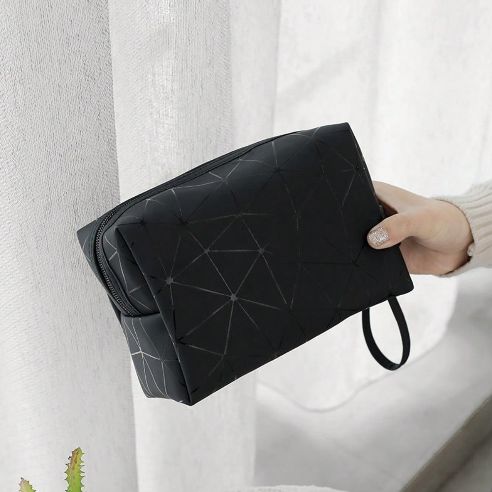 Geometric Luminous Makeup Bag  - Tech Accessories Travel Case 리뷰 및 가격