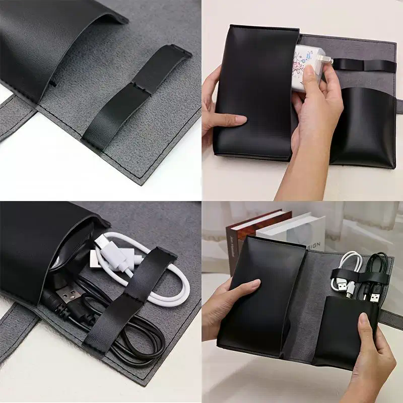 1pc PU Leather Multi-Compartme - Tech Accessories Travel Case 리뷰 및 가격