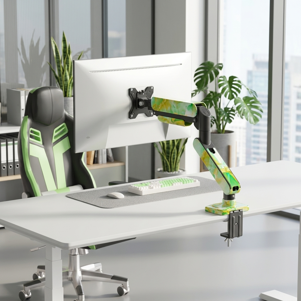 SC5 Jade Marble Pneumatic Moni - Monitor Arm Single 리뷰 및 가격