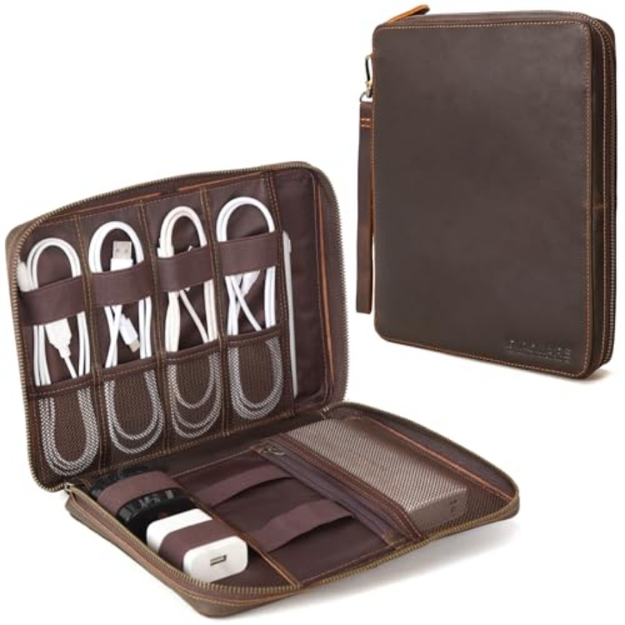 Polare Full Grain Leather Trav - Tech Accessories Travel Case 리뷰 및 가격
