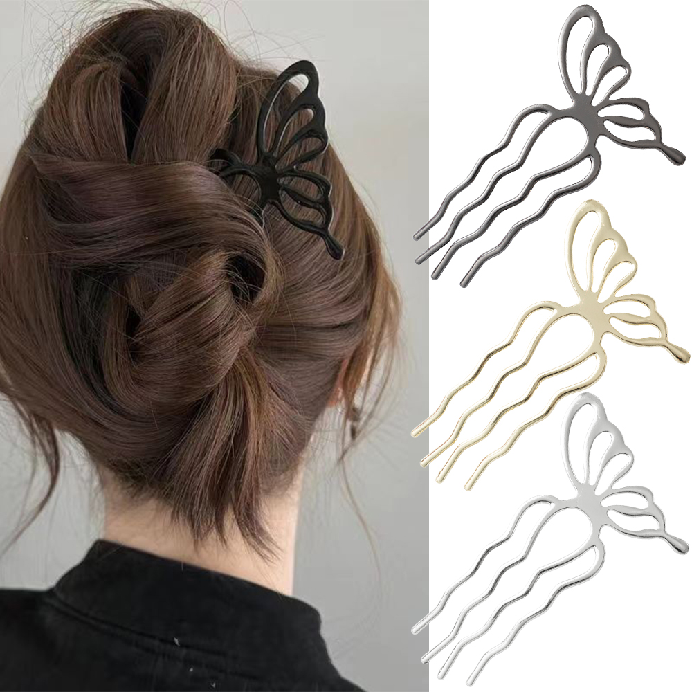 Korean Butterfly U Shape Hair  - Tech Accessories Women 리뷰 및 가격