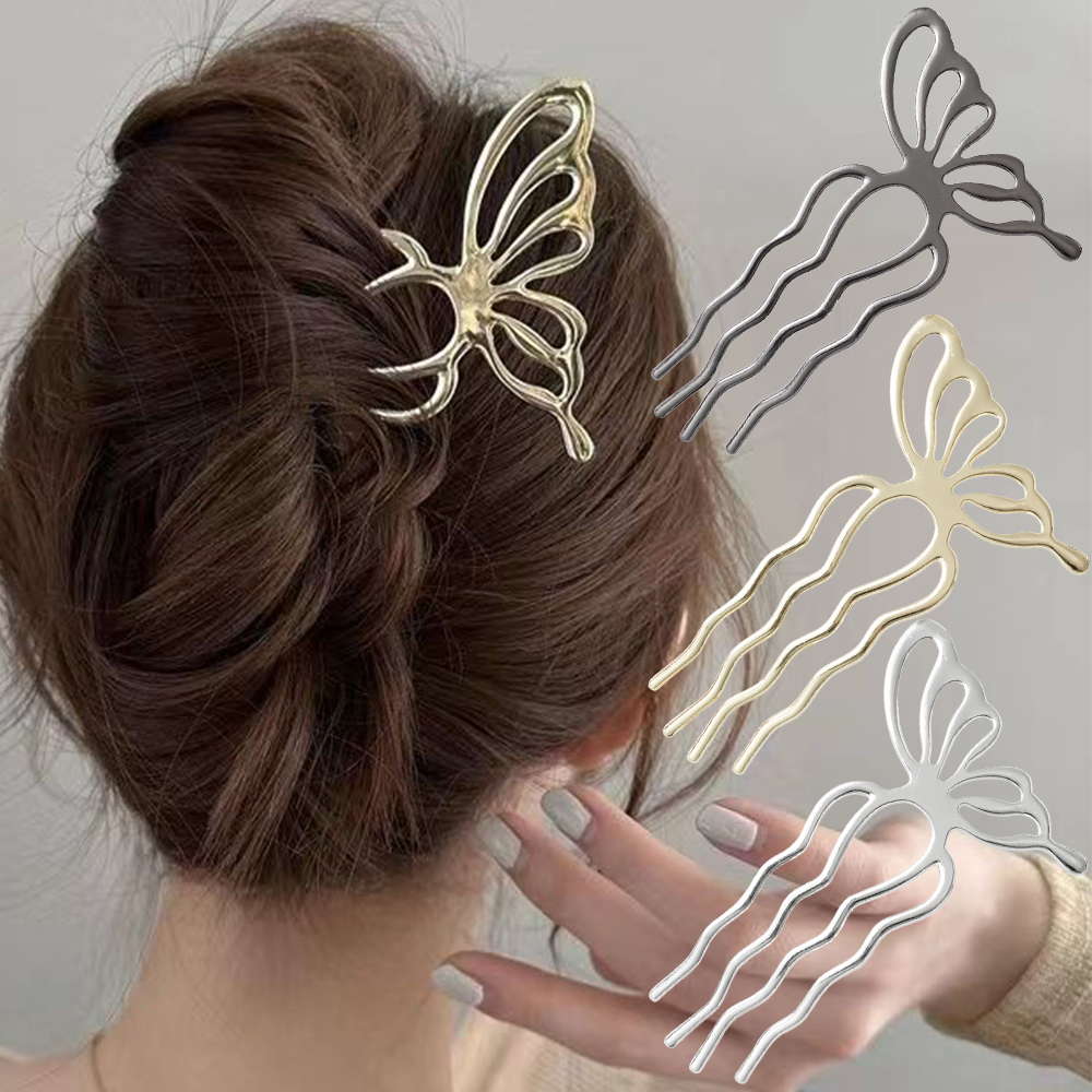 Korean Butterfly U Shape Hair  - Tech Accessories Women 리뷰 및 가격