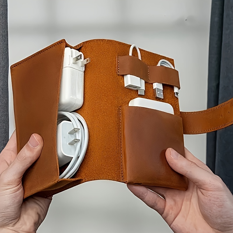 PU Leather Multi-Compartment O - Tech Accessories Travel Case 리뷰 및 가격