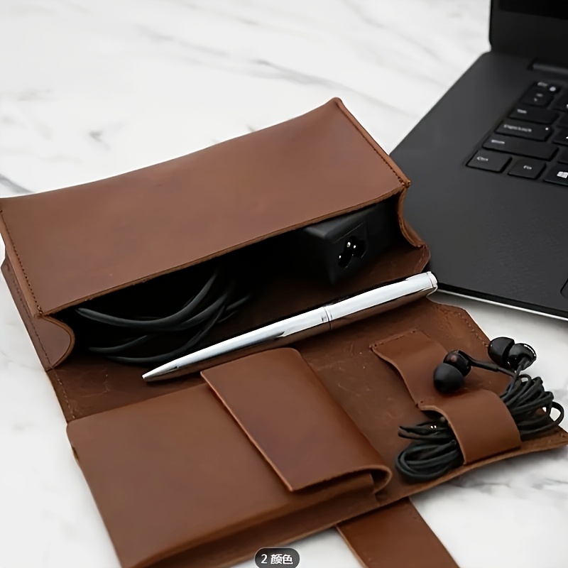 PU Leather Multi-Compartment O - Tech Accessories Travel Case 리뷰 및 가격