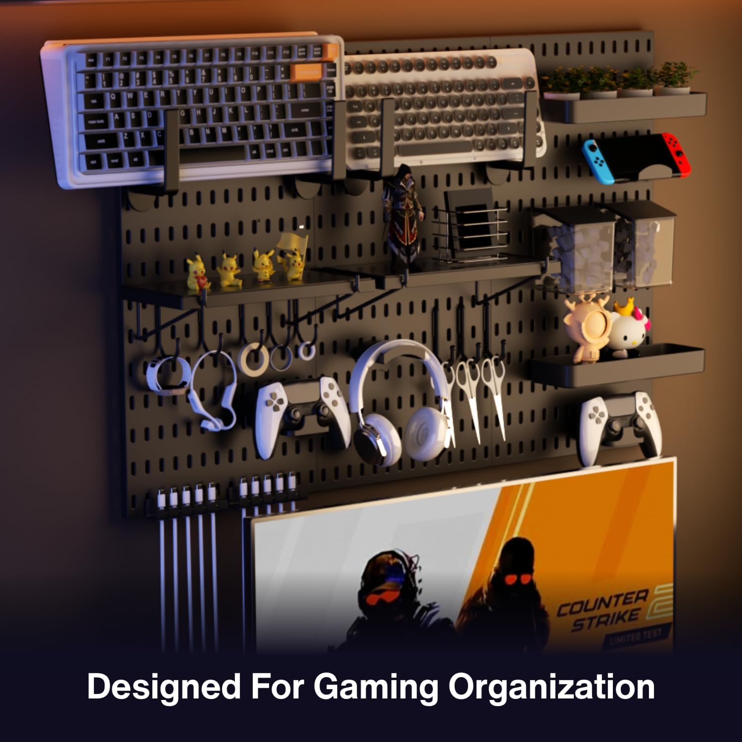 Peg Board Wall Organizer for G - Tech Accessories Images 리뷰 및 가격