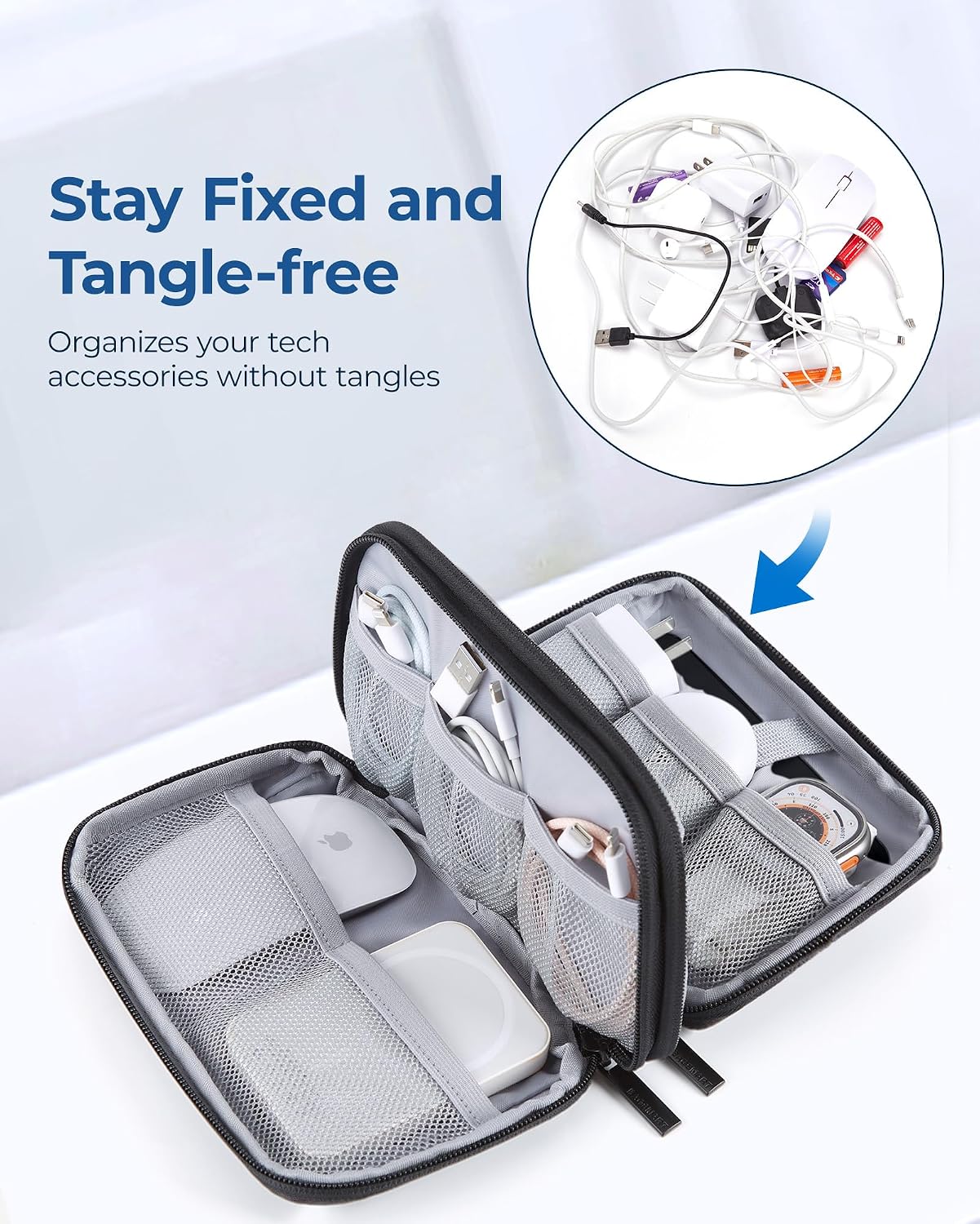 Electronics Organizer Travel C - Tech Accessories Images 리뷰 및 가격