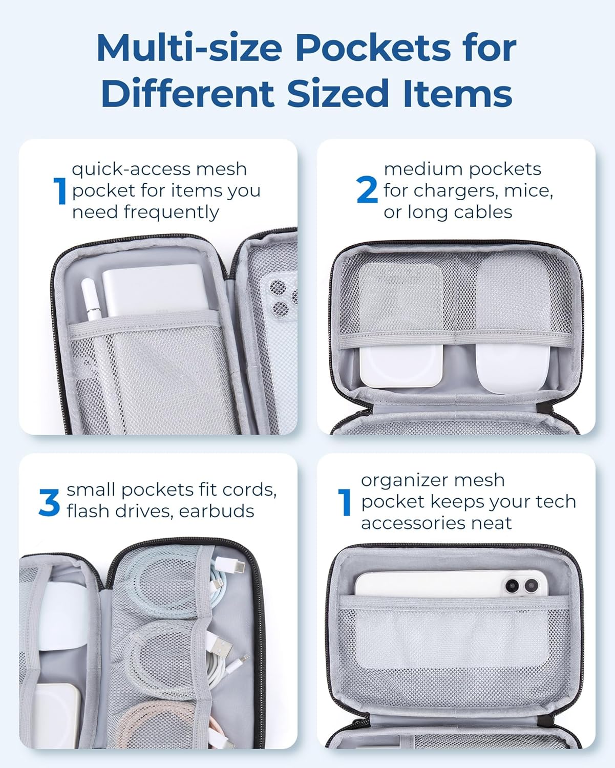 Electronics Organizer Travel C - Tech Accessories Images 리뷰 및 가격