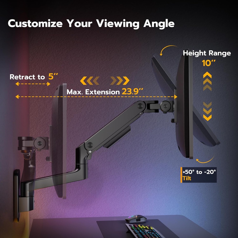 Wall Mount Monitor Arm for 17- - Monitor Arm Single 리뷰 및 가격