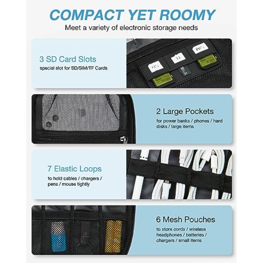 Large Electronics Travel Organ - Tech Accessories Travel Case 리뷰 및 가격