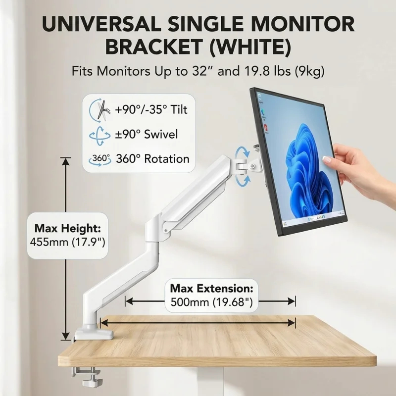 Universal Adjustable Single Mo - Monitor Arm Single 리뷰 및 가격