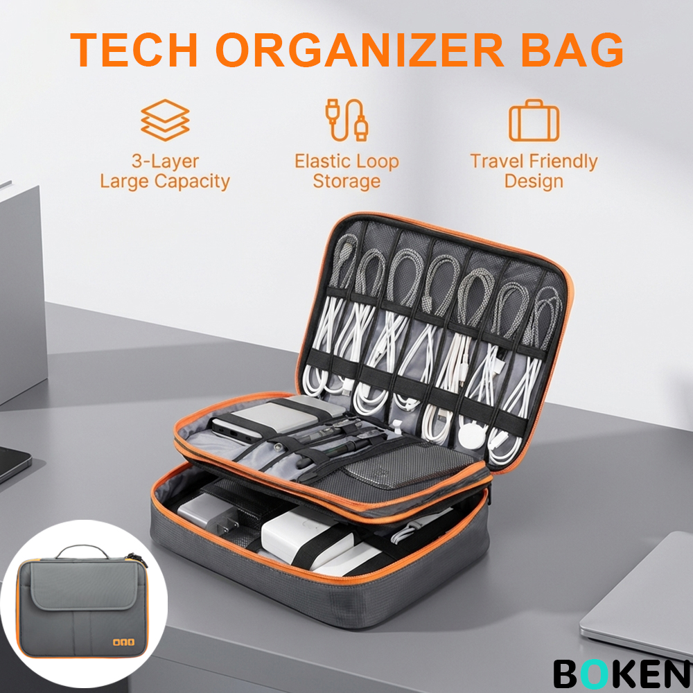Large Capacity Tech Organizer  - Tech Accessories Travel Case 리뷰 및 가격