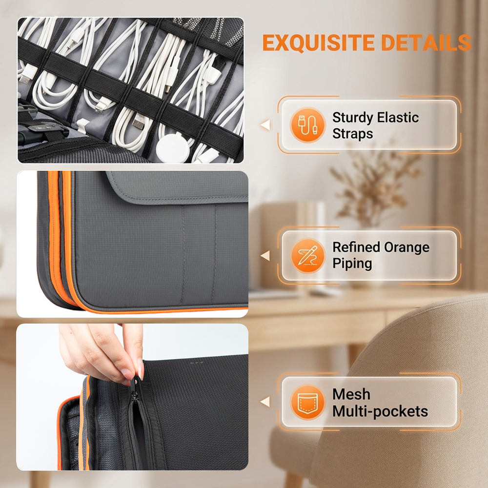 Large Capacity Tech Organizer  - Tech Accessories Travel Case 리뷰 및 가격