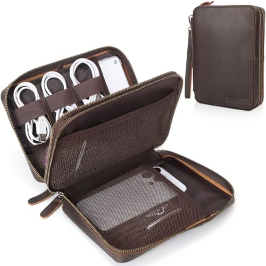 Polare Full Grain Leather Trav - Tech Accessories Travel Case 리뷰 및 가격