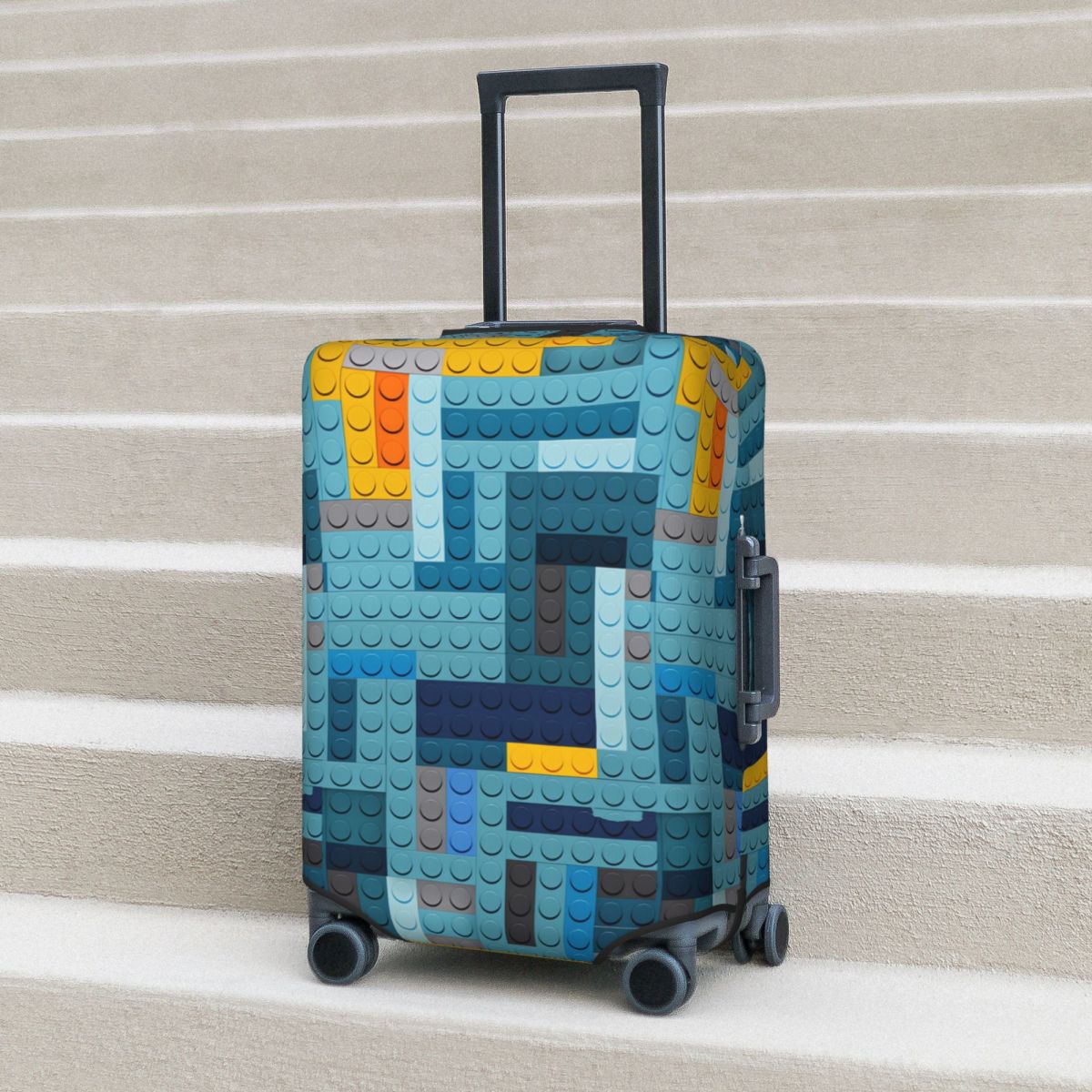 Blue Tech Pixel Building Block - Tech Accessories Travel Case 리뷰 및 가격